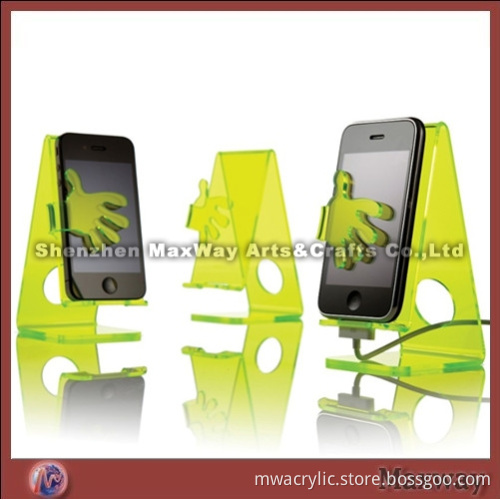 Elegant Beautiful Orange Acrylic/PMMA Mobile Phone/Handphone/MP3/ Camera/ DSLR Stand/Holder/Rack wit